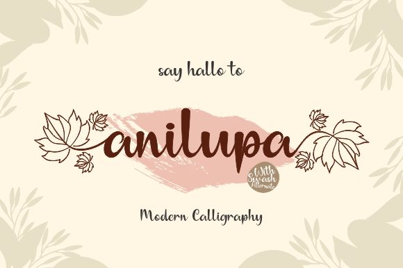Anilupa: A Delicate Script Font for Web Design