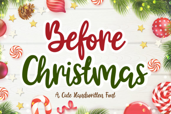 Before Christmas Font: A Friendly Typeface for Small Business Branding
