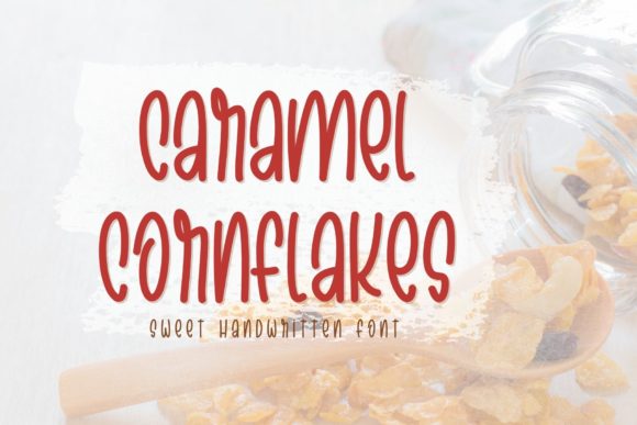 Caramel Cornflakes Font for Branding