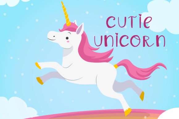 Cutie Unicorn: A Playful Font for Editorial Design