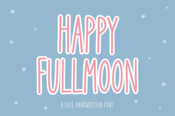 Happy Full Moon: A Handwritten Font for Modern Web Design