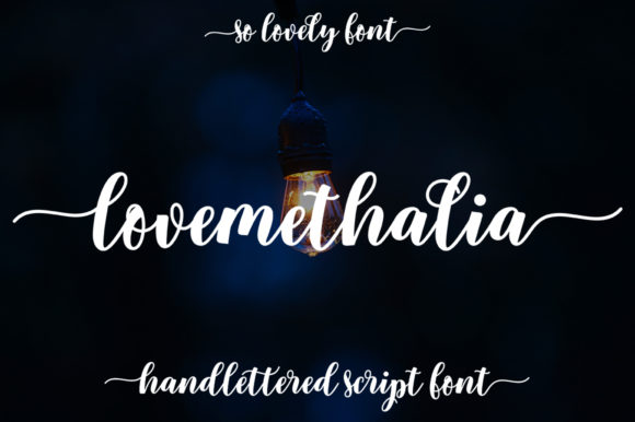 Lovemethalia: A Graceful Script Font for Editorial Design