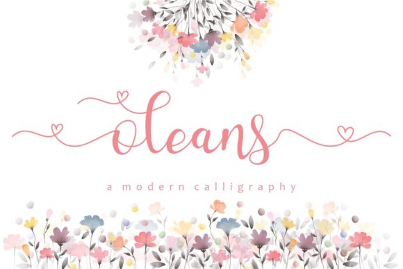 Oleans: The Elegant Script Font for Small Business Branding