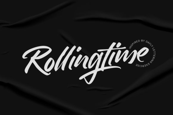 Rollingtime: A Handwritten Font for Editorial Grace