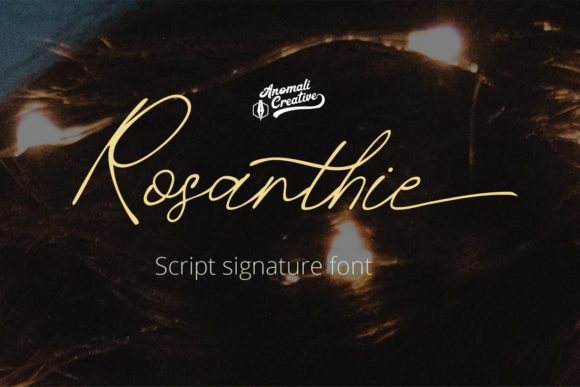 Rosanthie: The Elegant Handwritten Font for Crafters