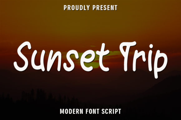 Sunset Trip Font: A Handwritten Typeface for Editorial Design