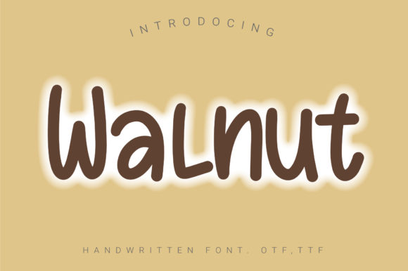 Walnut: A Handwritten Typeface for Warm Editorial Design