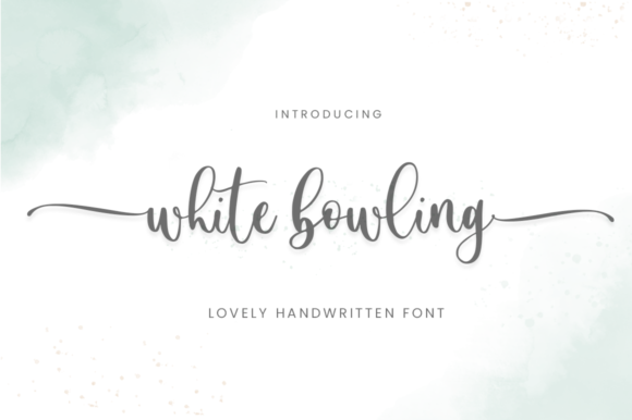 White Bowling Font: A Handwritten Touch for Your Brand