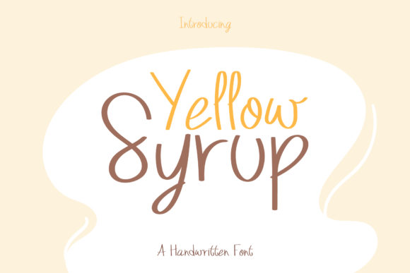 Yellow Syrup Font: A Playful Typeface for Crafters